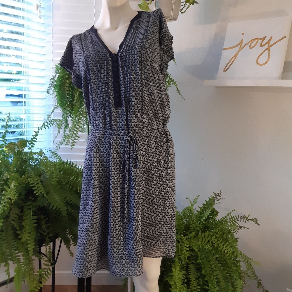 Gorgeous H&M Blue and White Dress